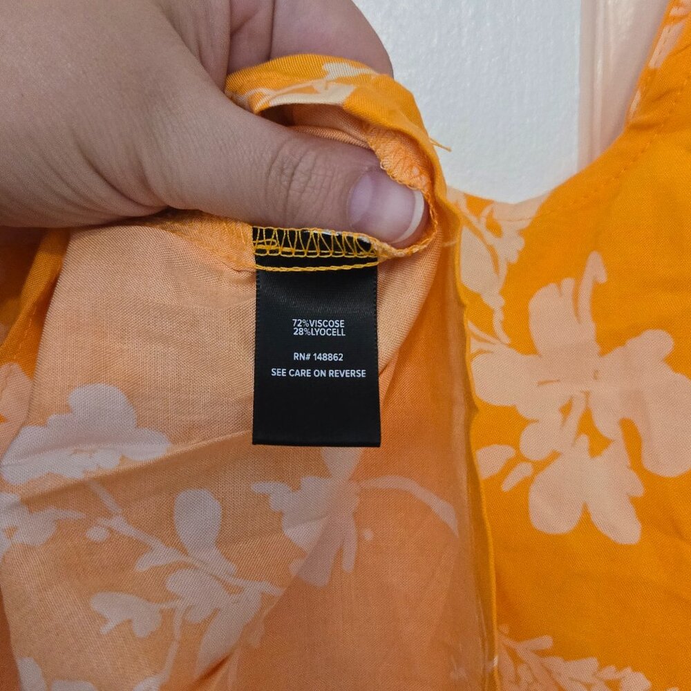 NWT Torrid yellow floral tiered tank dress - Size 2 - Picture 5 of 6